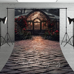 Aperturee - Aperturee Dark Night Lighted Lovely Greenhouse Sweep Backdrop