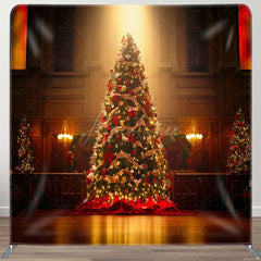 Aperturee - Aperturee Dark Room Light Christmas Tension Fabric Backdrop