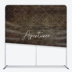 Aperturee - Aperturee Dark Rustic Brick Wall Square Double-Sided Backdrop Vintage Aged Texture for Photography and Studio Props