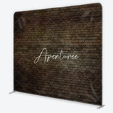 Aperturee - Aperturee Dark Rustic Brick Wall Square Double-Sided Backdrop Vintage Aged Texture for Photography and Studio Props