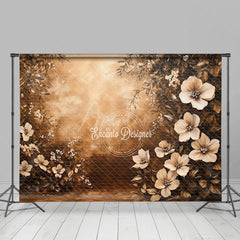 Aperturee - Aperturee Dark Tones Oil Painted Floral Photography Backdrop