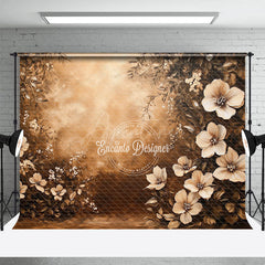 Aperturee - Aperturee Dark Tones Oil Painted Floral Photography Backdrop
