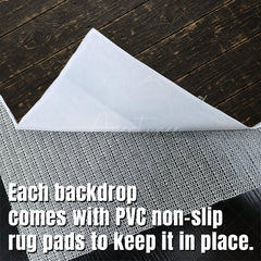 Aperturee - Aperturee Dark Wood Black Retro Fabric Floor Backdrop For Photo