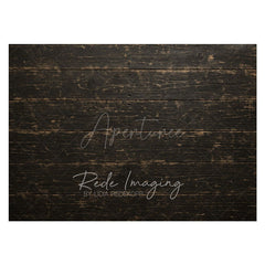 Aperturee - Aperturee Dark Wood Black Retro Rubber Floor Mat For Photo