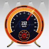 Aperturee Aperturee Dashboard Display Racing Boy Birthday Round Backdrop