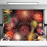 Aperturee - Aperturee Dazzling Colorful New Year Night Party Backdrop