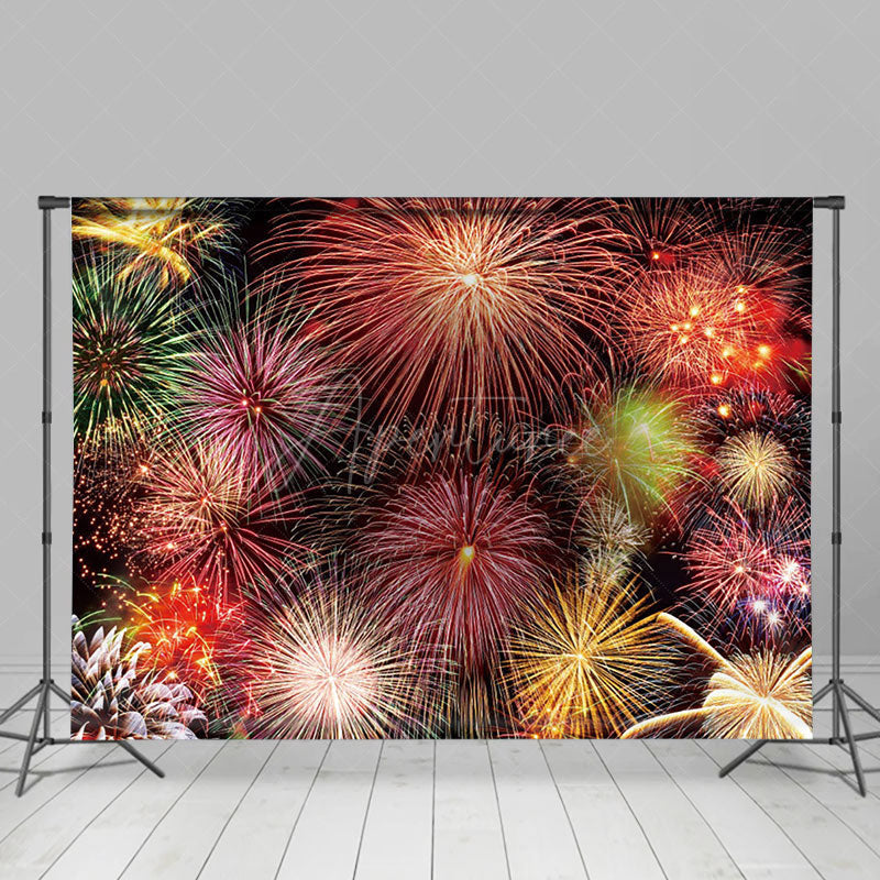Aperturee - Aperturee Dazzling Colorful New Year Night Party Backdrop