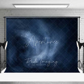 Aperturee - Aperturee Deep Blue Swirling Ocean Vortex Backdrop Abstract Galaxy Texture Photography Background Modern Decor