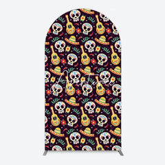 Aperturee - Aperturee Dense Skull Guitar Day Of The Dead Arch Backdrop
