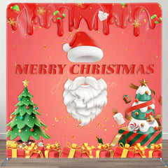 Aperturee - Aperturee Dessert Gift Santa Christmas Tension Fabric Backdrop