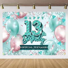 Aperturee Aperturee Diamond 13th Birthday Backdrop,Glitter Party Decor Sparkling Teen Celebration Background
