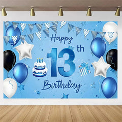 Aperturee Aperturee Diamond 13th Birthday Backdrop,Glitter Party Decor Sparkling Teen Celebration Background