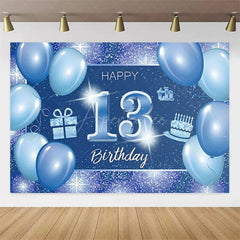 Aperturee Aperturee Diamond 13th Birthday Backdrop,Glitter Party Decor Sparkling Teen Celebration Background