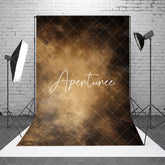 Aperturee - Aperturee Dirty Brown Misty Abstract Texture Photo Backdrop