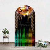Aperturee - Aperturee Disco Ball Dance Party Bokeh Retro Arch Backdrop