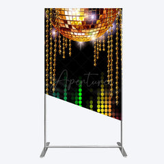 Aperturee - Aperturee Disco Ball Dance Party Bokeh Retro Rectangle Backdrop