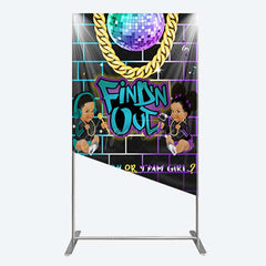 Aperturee Aperturee Disco Sparkle Findn Out Gender Reveal Rectangle Backdrop