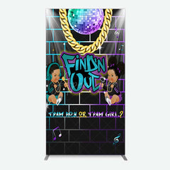 Aperturee Aperturee Disco Sparkle Findn Out Gender Reveal Rectangle Backdrop