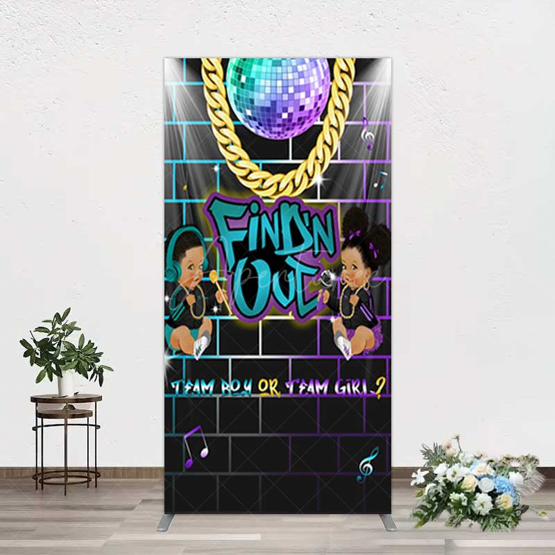 Aperturee Aperturee Disco Sparkle Findn Out Gender Reveal Rectangle Backdrop