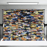 Aperturee - Aperturee Disorderly Graffiti Combination Photography Backdrop