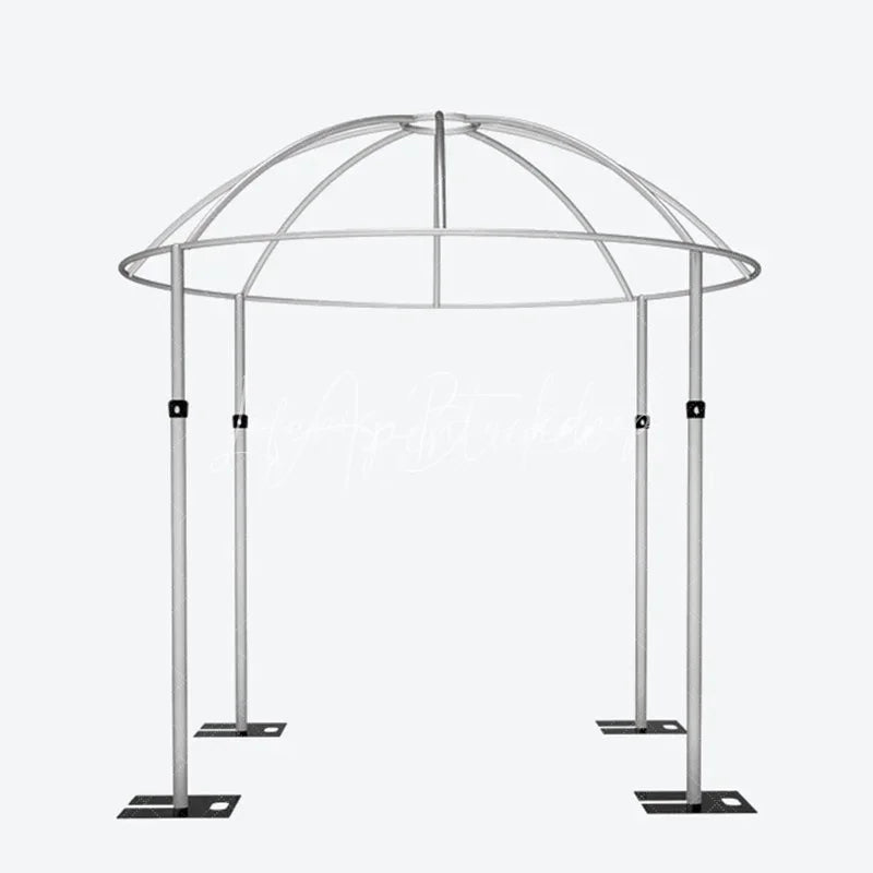 Lofaris Dome Canopy 10x10ft Pipe and Drape Stand Elegant Wedding Arch Frame Decorative Backdrop for Ceremony Party