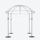 Lofaris Dome Canopy 10x10ft Pipe and Drape Stand Elegant Wedding Arch Frame Decorative Backdrop for Ceremony Party