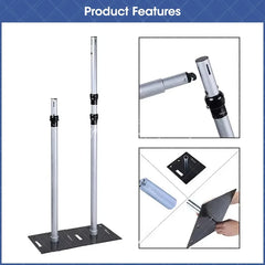 Lofaris Dome Canopy 10x10ft Pipe and Drape Stand Elegant Wedding Arch Frame Decorative Backdrop for Ceremony Party