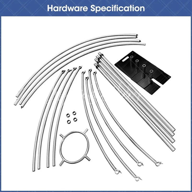Lofaris Dome Canopy 10x10ft Pipe and Drape Stand Elegant Wedding Arch Frame Decorative Backdrop for Ceremony Party