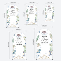 Aperturee - Aperturee Dragon On The Way Baby Shower Arch Backdrop