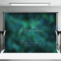 Aperturee - Aperturee Dreamy Abstract Green and Blue Bokeh Photography Backdrop Ethereal Forest Theme for Photo Studio Portraits