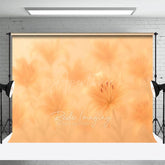 Aperturee - Aperturee Dreamy Floral Yellow Lily Vibe Photography Backdrop