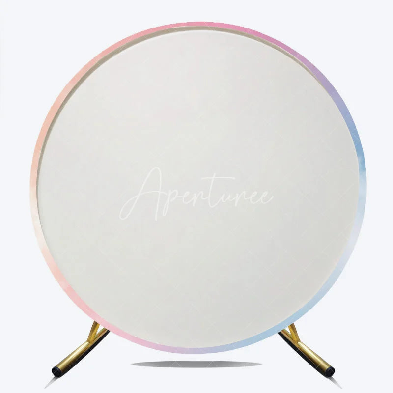 Aperturee - Aperturee Dreamy Pastel Cloud Gradient Round Backdrop Ethereal Pink Purple Blue Sky Photography Background