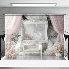 Aperturee - Aperturee Dreamy Romantic Pink Royal Wedding Photo Backdrop