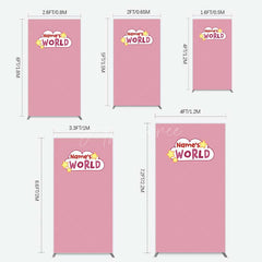 Aperturee Aperturee Dusty Rose Girls World Birthday Rectangle Backdrop