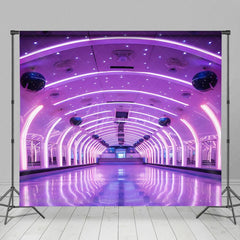 Aperturee - Aperturee Dynamic Purple Lighted Dance Hall Photo Backdrop