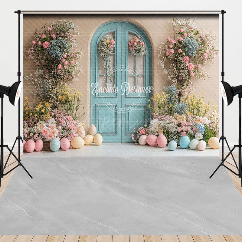 Aperturee - Aperturee Easter Wood Foor Street Scene Combo Set Backdrop