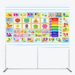 Aperturee - Aperturee Educational Colorful Alphabet Pillow Case Backdrop