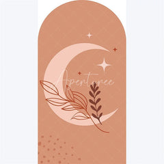 Aperturee - Aperturee Eid Mubarak Crescent Moon Arch Backdrop Islamic Star and Lantern Holiday Ramadan Eid al-Fitr Festival Photo Booth