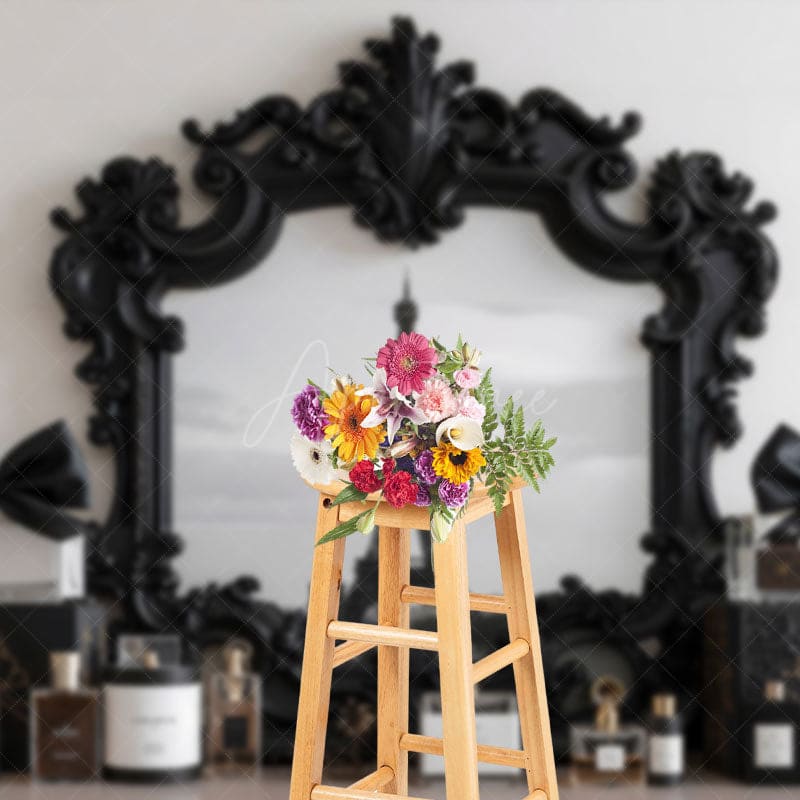 Aperturee - Aperturee Eiffel Tower Retro Luxury Perfume Photo Backdrop