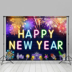 Aperturee - Aperturee Electronic Musical Notes Happy New Year Backdrop