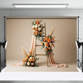Aperturee - Aperturee Elegant Boho Floral Fresh Sweet Wedding Backdrop