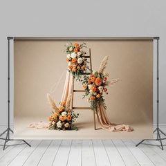 Aperturee - Aperturee Elegant Boho Floral Fresh Sweet Wedding Backdrop