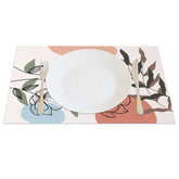 Aperturee - Aperturee Elegant Boho Floral Sweet Spring Set of 4 Placemats