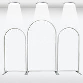 Aperturee - Aperturee Elegant Floral Wedding Arch 3 Piece Frame Set Chiara Backdrop Stand Ceremony Party Decor Kit