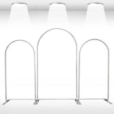 Aperturee - Aperturee Elegant Floral Wedding Arch 3 Piece Frame Set Chiara Backdrop Stand Ceremony Party Decor Kit