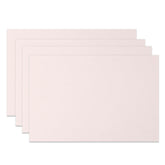Aperturee - Aperturee Elegant Light Pink Solid Color Set Of 4 Placemats