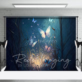 Aperturee - Aperturee Elegant Mystical Butterflies Fine Art Photo Backdrop