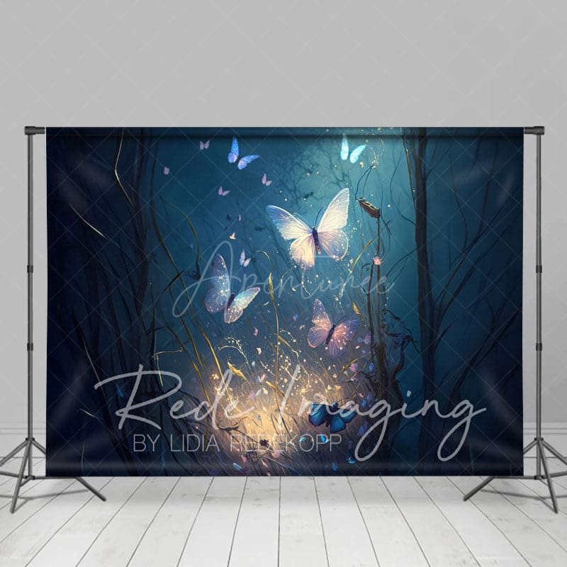 Aperturee - Aperturee Elegant Mystical Butterflies Fine Art Photo Backdrop