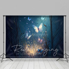 Aperturee - Aperturee Elegant Mystical Butterflies Fine Art Photo Backdrop