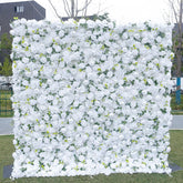Aperturee - Aperturee Elegant Romantic White Flower Wall For Wedding